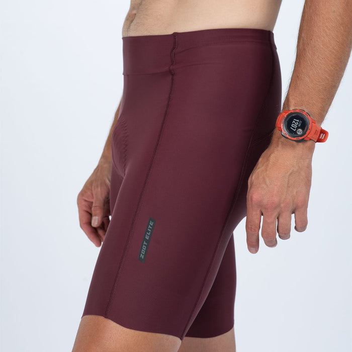 Zoot Sports CYCLE SHORTS Men's Elite Cycle Short  - Burgundy