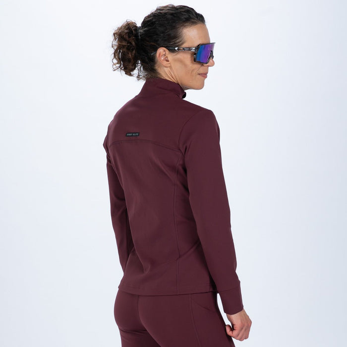 Zoot Sports RUN OUTERWEAR Women's Elite Run Track Jacket - Burgundy