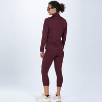Zoot Sports RUN OUTERWEAR Women's Elite Run Track Jacket - Burgundy