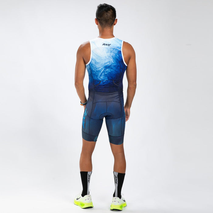Zoot Sports TRI RACESUITS Men's Ltd Tri Aero Slvs Fz Racesuit - La Plage