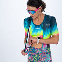 Zoot Sports TRI RACESUITS Women's Ltd Tri Aero Fz Racesuit - Costa Del Sol
