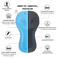 Zoot Sports TRI RACESUITS Women's Ultra Tri P1x Racesuit - Hyperburst