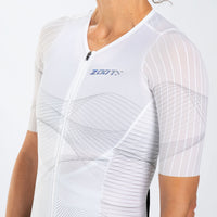 Zoot Sports TRI RACESUITS Women's Ultra Tri P1x Racesuit - Hyperwhite